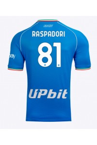 Fotbalové Dres SSC Napoli Giacomo Raspadori #81 Domácí Oblečení 2023-24 Krátký Rukáv